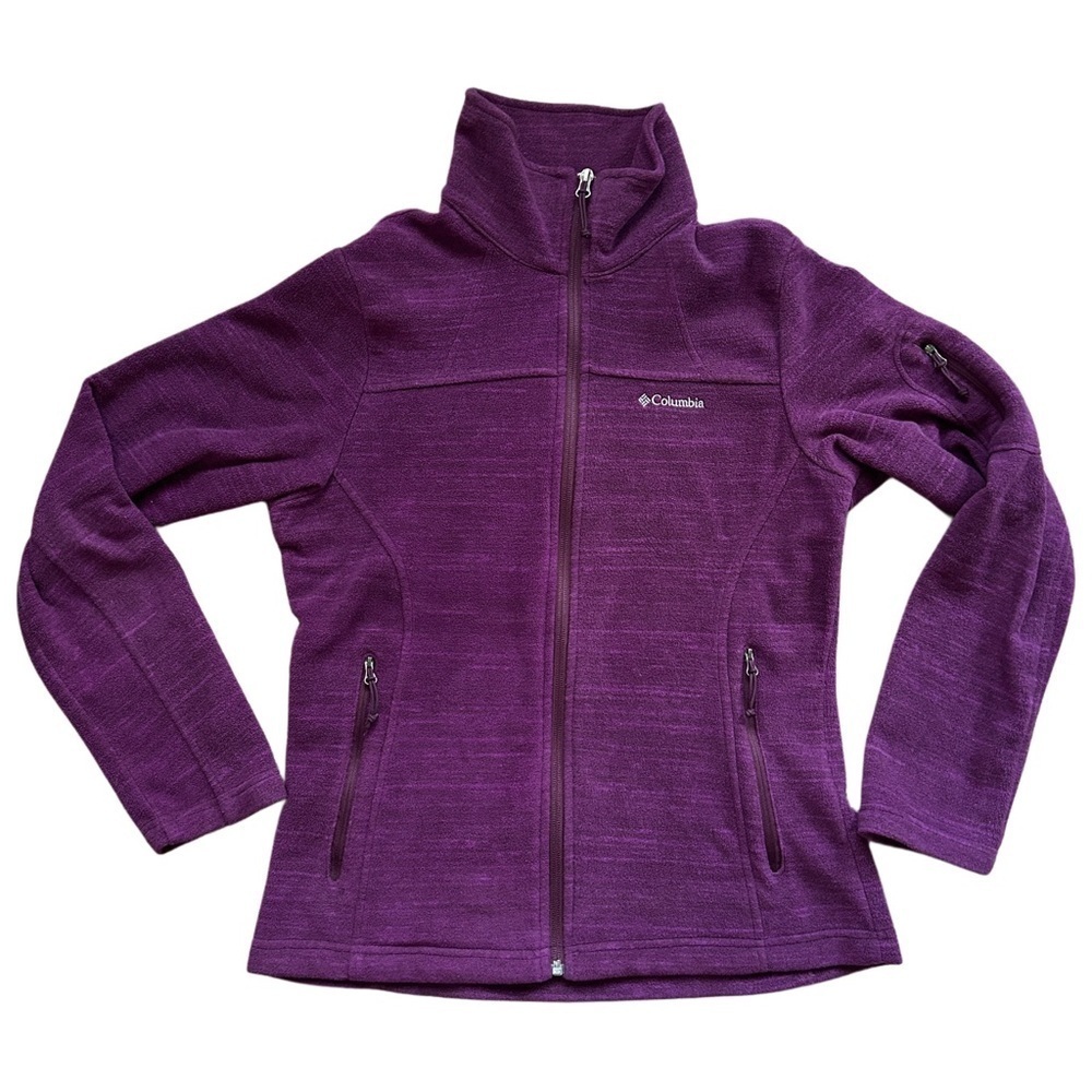 Columbia Purple Long Sleeve Zip-Up Jacket Size Medium